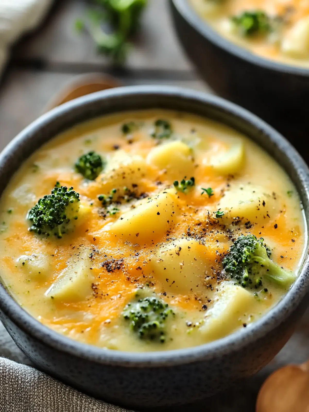 Effortless Crockpot Broccoli Cheddar Potato Soup
